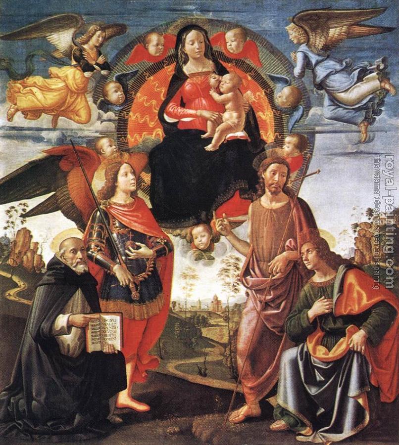 Domenico Ghirlandaio : Madonna in Glory with Saints